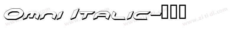 Omni Italic字体转换